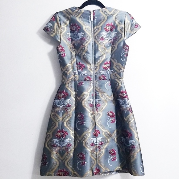 🚫SOLD🅿🚫 NWT TED BAKER ICE PALACE METALLIC DRESS - Picture 6 of 8